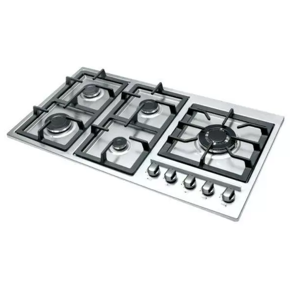 اجاق گاز رومیزی 5 شعله G104 استیل تاکنو گاز ( پلوپز کنار)کد:018010